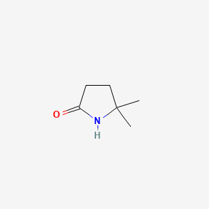 Chemical structure of 5,5-Dimethylpyrrolidin-2-one
