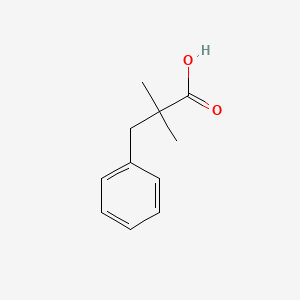 Chemical structure of 2,2-Dimethyl-3-phenylpropanoic acid