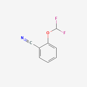 Chemical structure of 2-(Difluoromethoxy)benzonitrile