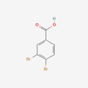 Chemical structure of 3,4-Dibromobenzoic acid