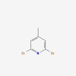 Chemical structure of 2,6-Dibromo-4-methylpyridine