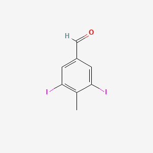 Chemical structure of 3,5-Diiodo-4-methylbenzaldehyde