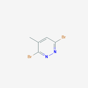 Chemical structure of 3,6-Dibromo-4-methylpyridazine