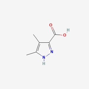Chemical structure of 3,4-Dimethyl-1H-pyrazole-5-carboxylic acid