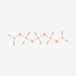 Chemical structure of 1,1,3,3,5,5,7,7,9,9-decamethylpentasiloxane