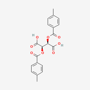 Chemical structure of Di-p-toluoyl-L-tartaric acid