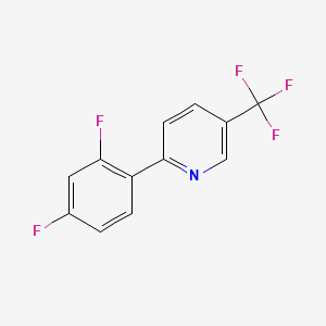 Chemical structure of 2-(2,4-Difluorophenyl)-5-(trifluoromethyl)pyridine