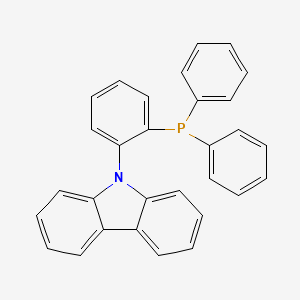 Chemical structure of 9-[2-(Diphenylphosphino)phenyl]-9H-carbazole