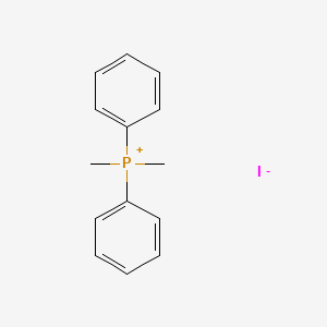 Chemical structure of Dimethyldiphenylphosphonium iodide