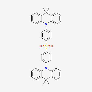 Chemical structure of Bis[4-(9,9-dimethyl-9,10-dihydroacridine)phenyl]solfone