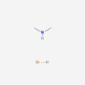Chemical structure of Dimethylammonium bromide