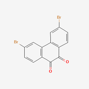 Chemical structure of 3,6-Dibromophenanthrene-9,10-dione