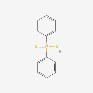Chemical structure of Diphenyldithiophosphonic acid