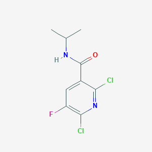 Chemical structure of 2,6-Dichloro-5-fluoro-N-isopropylnicotinamide