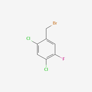 Chemical structure of 2,4-Dichloro-5-fluorobenzyl bromide