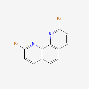 Chemical structure of 2,9-Dibromo-1,10-phenanthroline