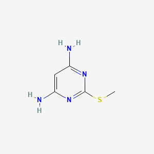Chemical structure of 2-Methylthiopyrimidine-4,6-diamine