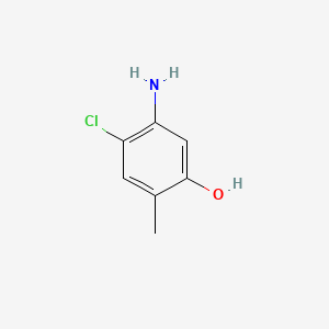 Chemical structure of 5-Amino-4-chloro-o-cresol
