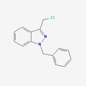 Chemical structure of 1-Benzyl-3-(chloromethyl)-1H-indazole