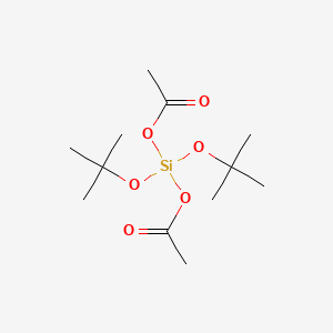 Chemical structure of Di-t-butoxydiacetoxy silane