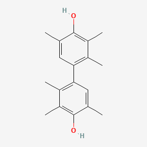 Chemical structure of 4,4'-Dihydroxy-2,2',3,3',5,5'-hexamethylbiphenyl