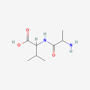 Chemical structure of DL-Alanyl-DL-valine