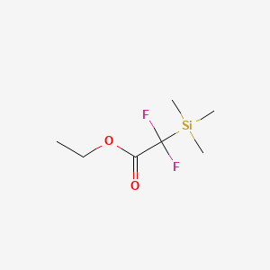 Chemical structure of Ethyl 2,2-Difluoro-2-(trimethylsilyl)acetate