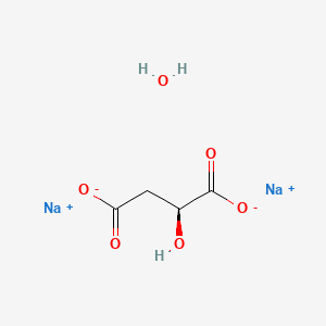 Chemical structure of DL-Malic acid disodium salt monohydrate