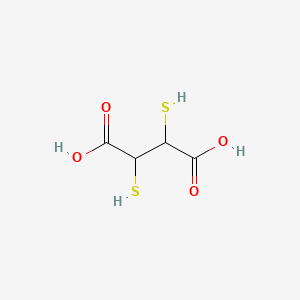 Chemical structure of Dimercaptosuccinic Acid