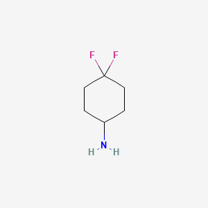 Chemical structure of 4,4-Difluorocyclohexanamine