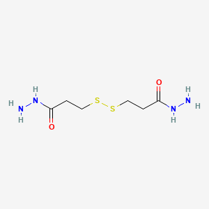Chemical structure of 3,3'-dithiobis(propionohydrazide)