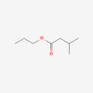 Chemical structure of Propyl Isovalerate