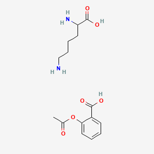 Chemical structure of Lysine acetylsalicylate