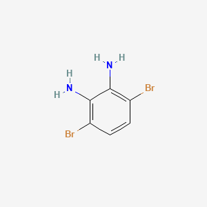 Chemical structure of 3,6-dibromobenzene-1,2-diamine