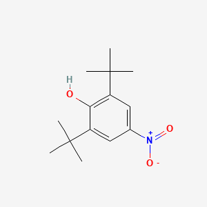Chemical structure of 2,6-di-tert-butyl-4-nitrophenol