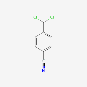 Chemical structure of 4-(DICHLOROMETHYL)BENZONITRILE