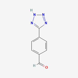 Chemical structure of 4-(1H-Tetrazol-5-yl)benzaldehyde