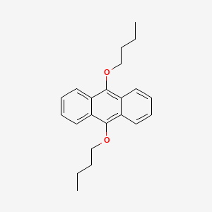 Chemical structure of 9,10-Dibutoxyanthracene