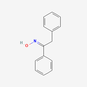 Chemical structure of 1,2-Diphenyl-1-ethanone oxime