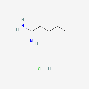 Chemical structure of Pentanimidamide Hydrochloride