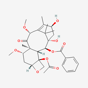 Chemical structure of 7,10-Dimethoxy-10-DAB III