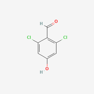 Chemical structure of 2,6-Dichloro-4-hydroxybenzaldehyde