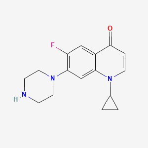 Chemical structure of Decarboxy Ciprofloxacin