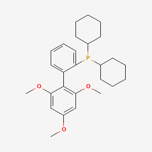 Chemical structure of 2′-Dicyclohexylphosphino-2,4,6-trimethoxybiphenyl