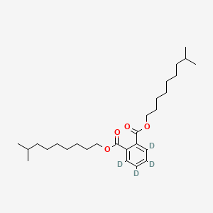 Chemical structure of Diisodecyl Phthalate-d4