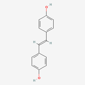 Chemical structure of 4,4-Dihydroxystilbene