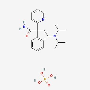Chemical structure of Disopyramide phosphate salt