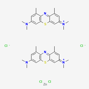 Chemical structure of Dimethylmethylene blue zinc chloride double salt