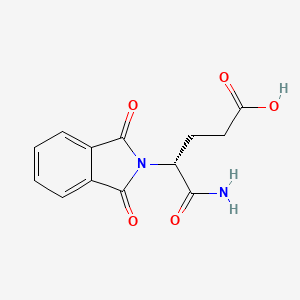 Chemical structure of D-4-Phthalimido-glutaramic Acid