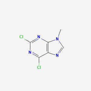 Chemical structure of 2,6-Dichloro-9-methyl-9H-purine